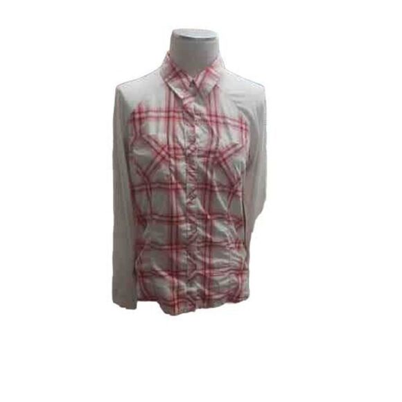 Marmot large Plaid print moisture wicking London sleeve button down - Picture 1 of 4